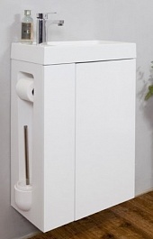 BelBagno Мебель для ванной подвесная CAPELLA 50 L Bianco Lucido – фотография-2