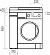 Misty Тумба с раковиной Амур 80 под стиральную машину белая – картинка-15
