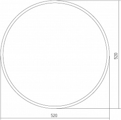 Mixline Зеркало Стиль Ринг 52 – фотография-2