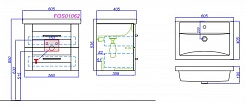 Aqwella Тумба с раковиной Фостер 60 – фотография-3