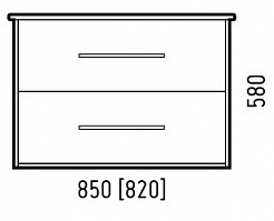 Corozo Мебель для ванной Гольф 85, антик – фотография-3
