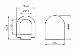 Vitra Крышка-сиденье S50 72-003-309 с микролифтом – фотография-5