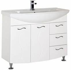 Aquanet Мебель для ванной "Моника 105" белый – фотография-3