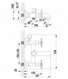 Lemark Смеситель "plus Spirit LM1912C" для ванны – фотография-2