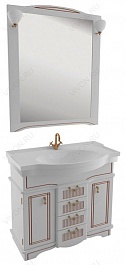 Aquanet Зеркало для ванной "Луис 100" белое (173208) – фотография-2