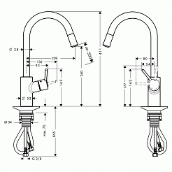 Hansgrohe Смеситель Talis S2 Variarc 14872000 для кухонной мойки – фотография-3