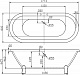 BelBagno Акриловая ванна BB21-CRM, ножки BB-LEG-LION-CRM – картинка-12