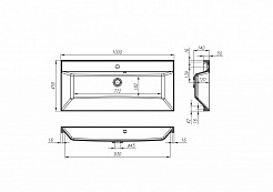 BelBagno Мебель для ванной AURORA 1000 Pietra Grigio, TCH – фотография-4