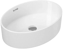 Runo Мебель для ванной Бари 60 Ovale подвесная белая – фотография-6