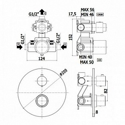 Paffoni Смеситель для душа Light LIQ013CR (с внутренней частью) – фотография-2