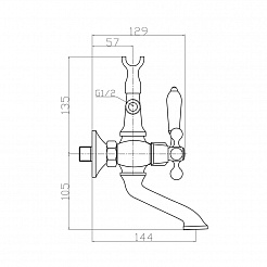 Raiber Смеситель для ванны R0090 – фотография-3