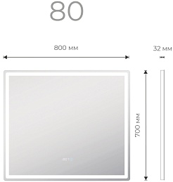 Vigo Мебель для ванной Geometry 800-0-2 Como белая – фотография-19