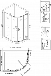 Veconi  Душевой уголок Rovigo RV-08B 120x80 – фотография-3