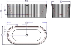 Esbano Акриловая ванна Tortuga 170x80 белая – фотография-4