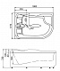 Gemy Акриловая ванна G9083 O L с TV – картинка-6