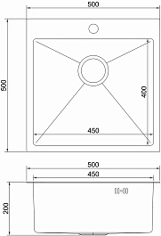 Mixline Мойка кухонная Pro 50 бронза – фотография-7