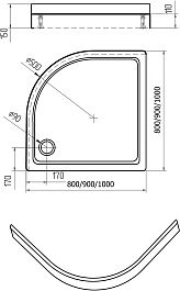 Aquatek Душевой акриловый поддон 80x80 DPA-0000007 белый – фотография-9