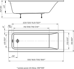 Aquatek Акриловая ванна Калибри 150x70 – фотография-7