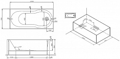 Am.Pm Акриловая ванна X-JOY 150x70 W88A-150-070W-A – фотография-9