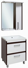 Runo Мебель для ванной Гранада 60 белый/венге – фотография-1