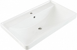 Aquanet Мебель для ванной Ирис New 80 2 ящика подвесная белая глянцевая – фотография-10