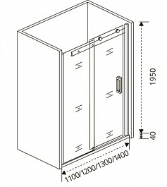 Good Door Душевое ограждение Puerta WTW-110-C-CH  – фотография-3