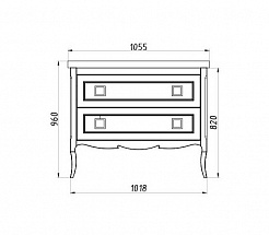 ASB-Woodline Тумба с раковиной Леонардо 105 – фотография-3