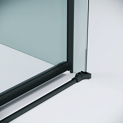 Grossman Боковая стенка Classic 80x195 профиль черный матовый стекло прозрачное – фотография-9