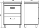 Comforty Тумба с раковиной Тулуза 60 белая/сосна лоредо – картинка-32