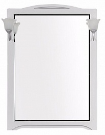Aquanet Зеркало для ванной "Луис 80" белое/серебро (186177) – фотография-3