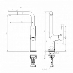 Lemark Смеситель Ursus LM7205BL для кухонной мойки – фотография-2