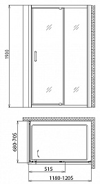 Gemy Душевой уголок Sunny Bay S28191B-A70 – фотография-3