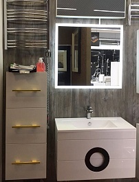 De Aqua Мебель для ванной Форма 80, зеркало Сити – фотография-17