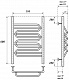 Point Полотенцесушитель водяной П5 500x600 PN01156S хром – картинка-6