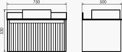 Comforty Мебель для ванной Марсель 75 9110 подвесная белая матовая – фотография-15