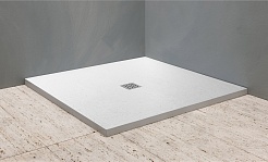 Kolpa San  Поддон для душа Hora tile stone 100x100 White – фотография-1