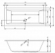 Riho Акриловая ванна LUGO 170x75 – картинка-6