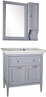 ASB-Woodline Мебель для ванной Гранда 85, шкафчик, grigio серый