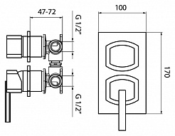 Webert Смеситель для ванны и душа  Azeta AZ860101015 – фотография-2