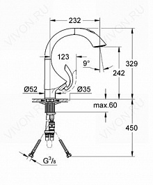 Grohe Смеситель "K4 33782000" – фотография-3