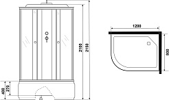 Niagara Душевая кабина NG-7510-14R Black – фотография-13