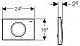 Geberit Кнопка смыва Delta 11 115.120.21.1 хром – фотография-4