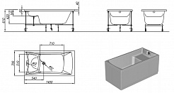 Kolpa San  Акриловая ванна "Accordo 140/B" – фотография-2