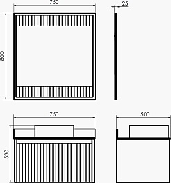 Comforty Мебель для ванной Марсель 75 9110 подвесная белая матовая – фотография-13