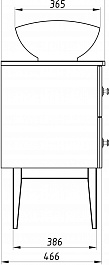 ASB-Woodline Тумба с раковиной Каталина 80 white – фотография-22