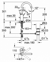 Grohe Смеситель "Eurosmart Cosmopolitan 32830000" – фотография-3