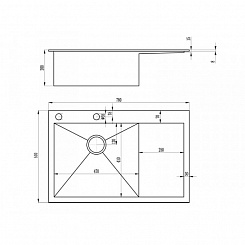 Zorg Кухонная мойка Inox X-7851-R – фотография-2