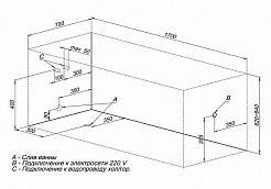 Aquanet Акриловая ванна Nord NEW 170 см – фотография-7