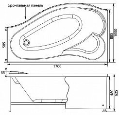 Aquanet Экран для ванны Palma L – фотография-6