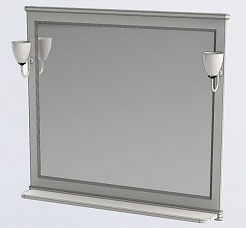 Aquanet Зеркало Валенса 100 черный краколет/серебро(180297) – фотография-5